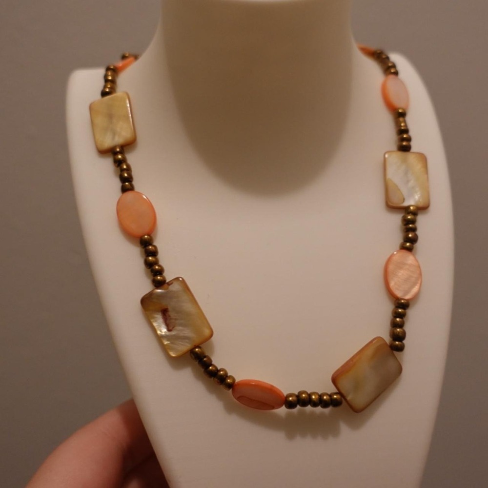 Orange Beachy Necklace